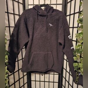 Victoria’s Secret Sherpa Pullover Hoodie With Sinch Waist Size Large